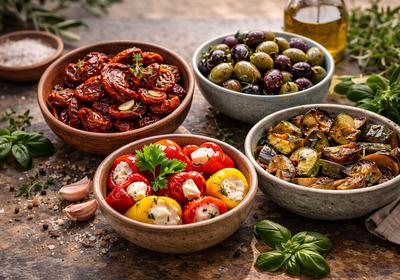 Antipasti und eingelegte Delikatessen